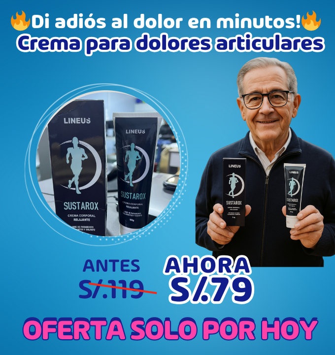 CREMA PARA DOLOR ARTICULAR-SUSTAROX
